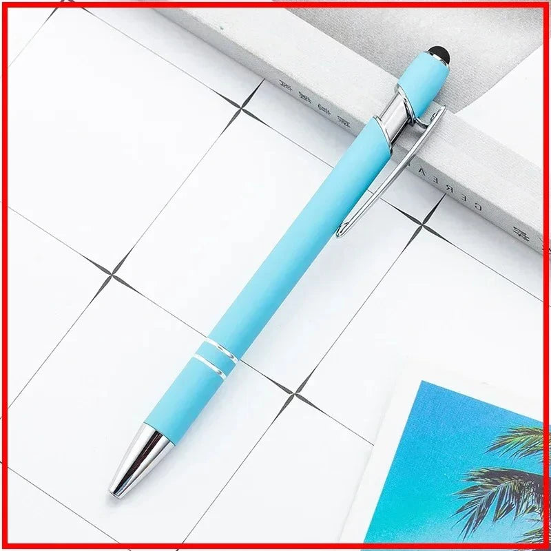 Pack Of 100 Free Logo Metal Capacitive Stylus Ballpoint Pens