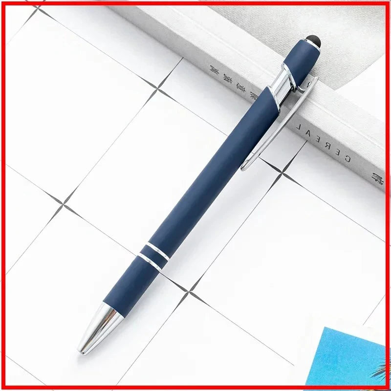 Pack Of 100 Free Logo Metal Capacitive Stylus Ballpoint Pens