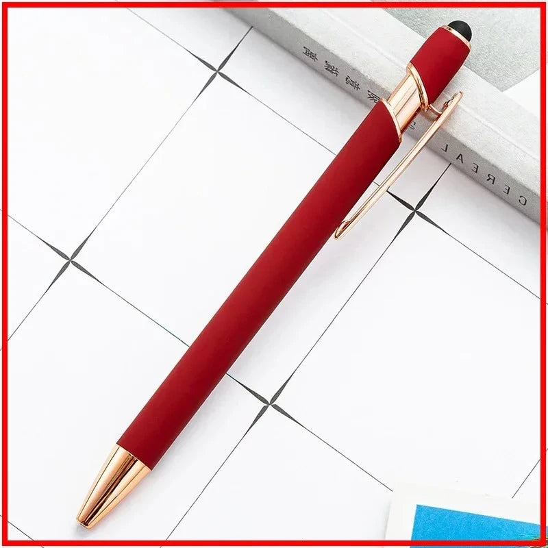 Pack Of 100 Free Logo Metal Capacitive Stylus Ballpoint Pens