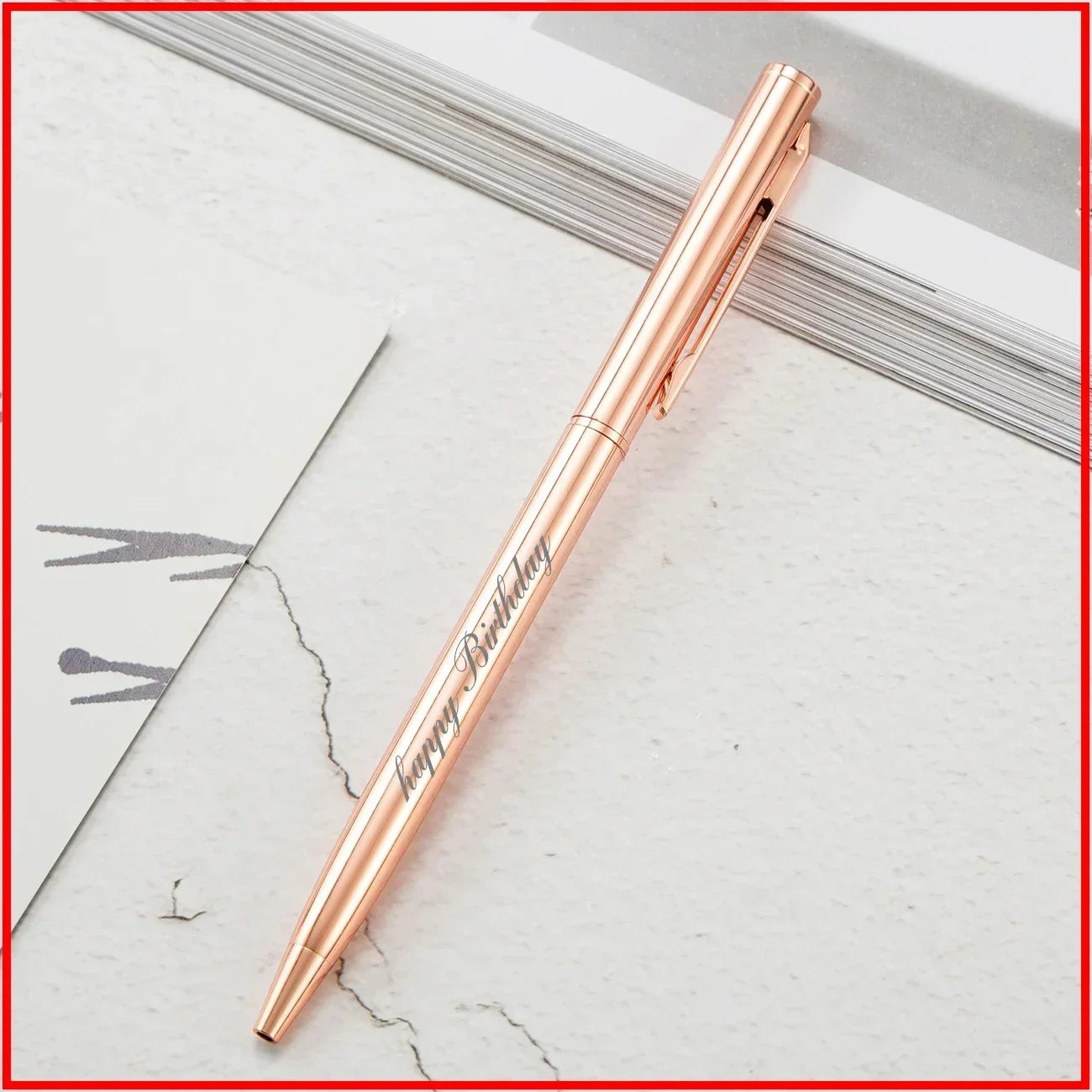 Metal Ballpoint Pens With Engraved Name And Custom Logo Gifts
