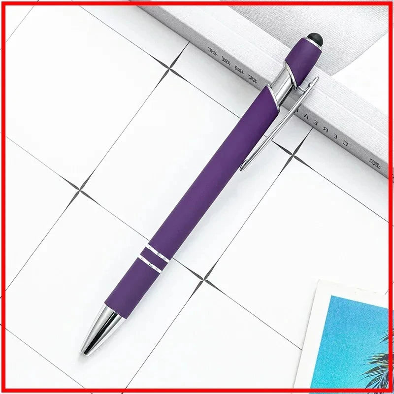 Pack Of 100 Free Logo Metal Capacitive Stylus Ballpoint Pens