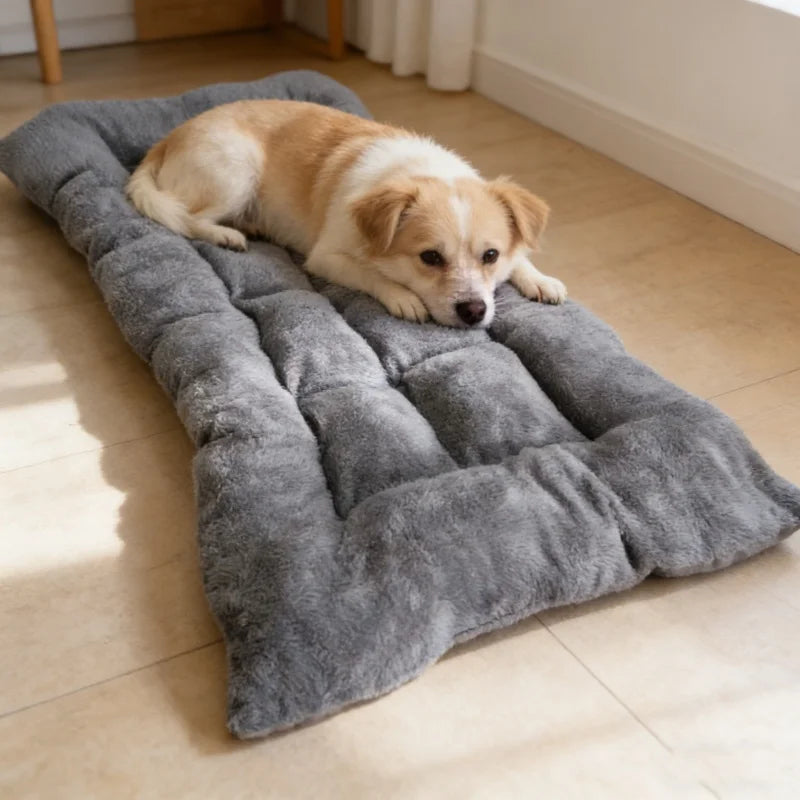 Plush Dog Bed Sofa Thickened Soft Polyester Pet Mat