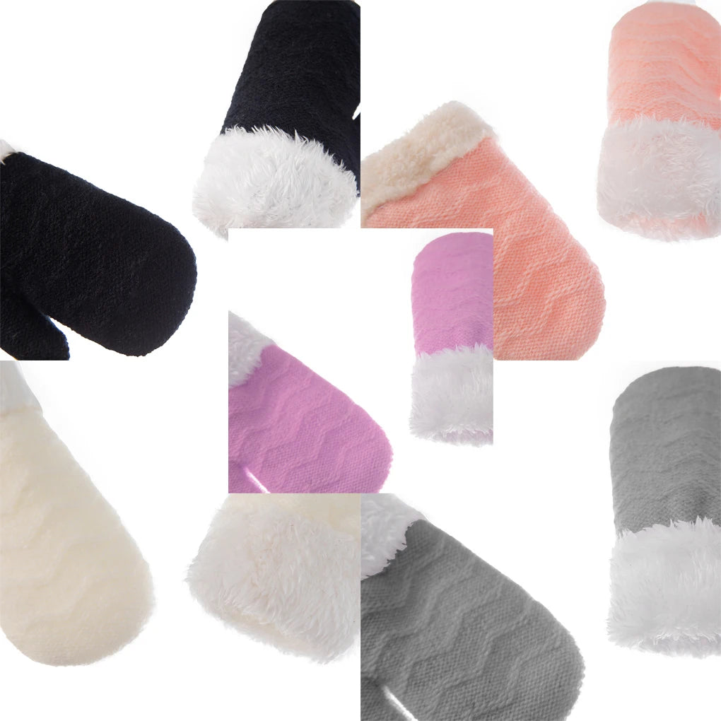 Baby Warm Hat Fleece Lined Infants Toddlers Kids Autumn Outdoor Game Thermal Caps Comfortable Mittens for Boys
