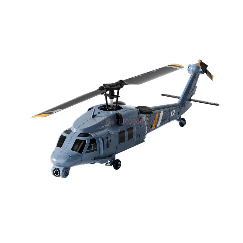 4DRC L2 RC Helicopter 8K Aerial Camera Builtin Screen Remote Control 6Axis Gyro Single Blade Black Hawk Apache Military For Boys