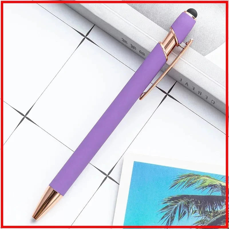 Pack Of 100 Free Logo Metal Capacitive Stylus Ballpoint Pens