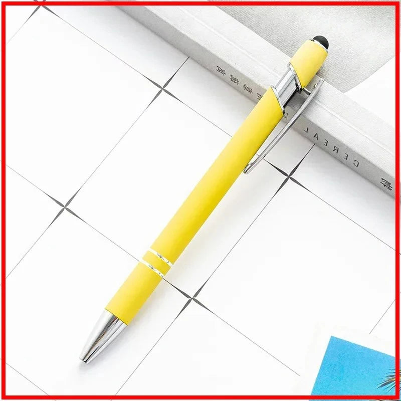 Pack Of 100 Free Logo Metal Capacitive Stylus Ballpoint Pens