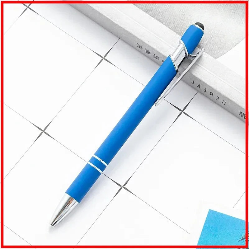 Pack Of 100 Free Logo Metal Capacitive Stylus Ballpoint Pens