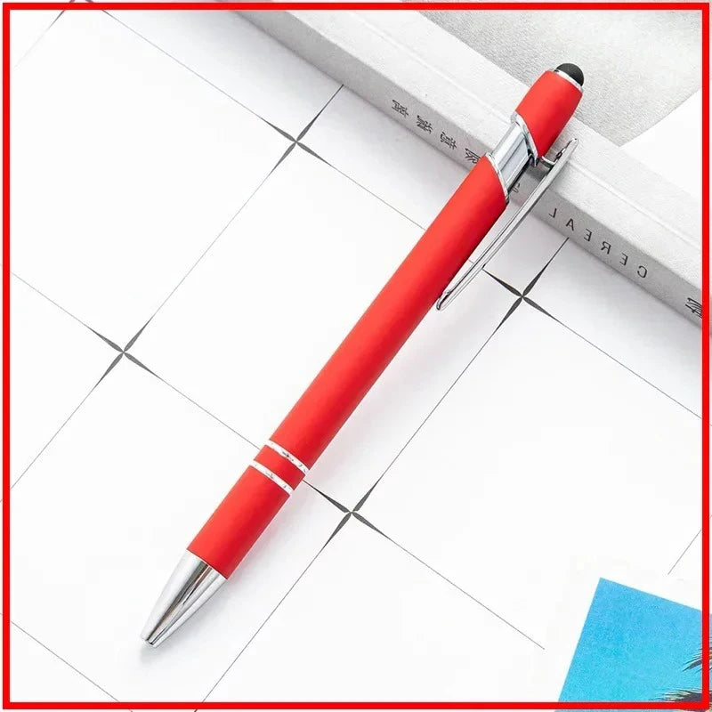 Pack Of 100 Free Logo Metal Capacitive Stylus Ballpoint Pens