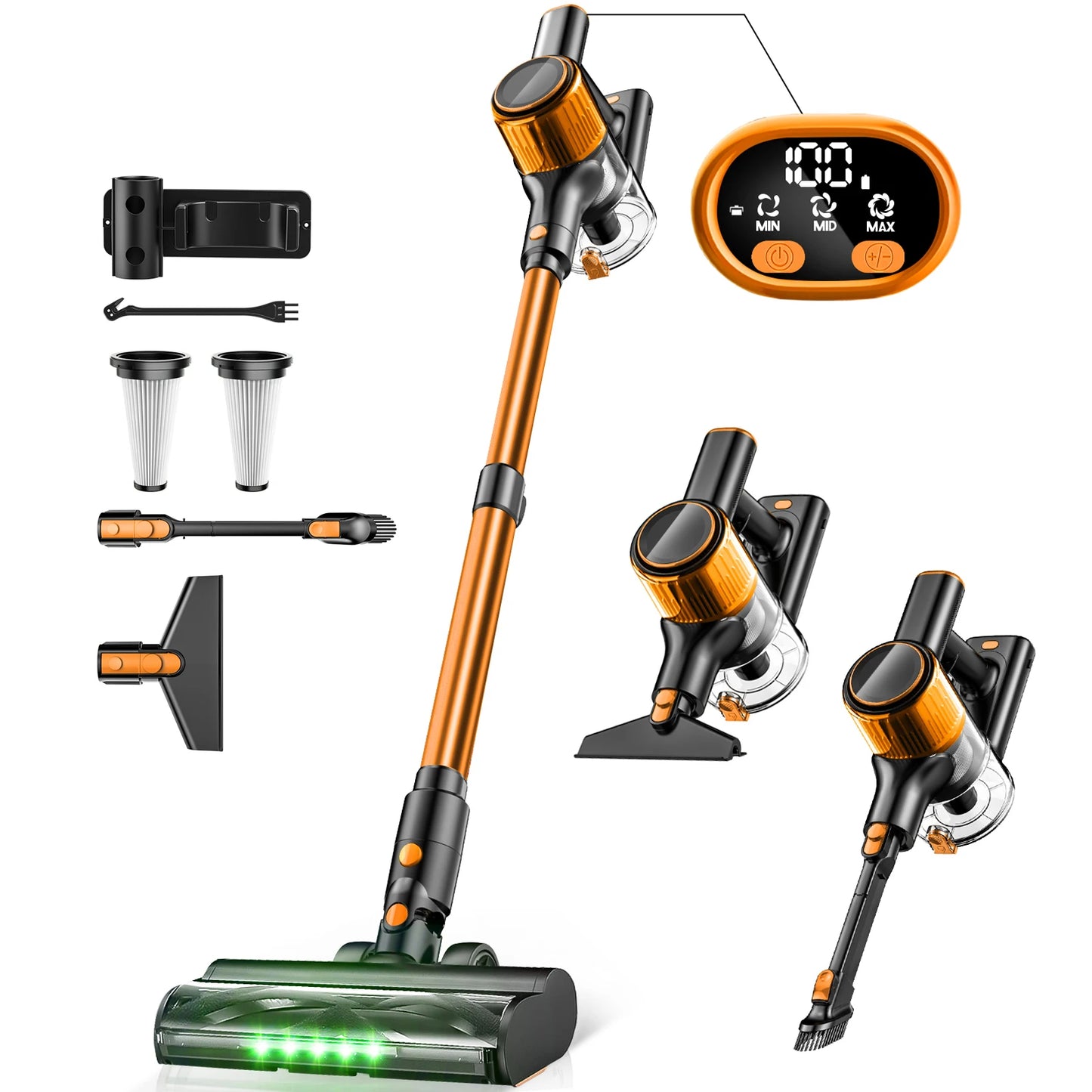 SUXIANGVAC Cordless Vacuum Cleaner 55Kpa 8 In 1 45Min Runtime For Pet Hair