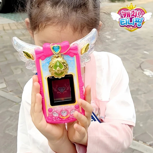 Original Catch Teenieping Sparkling Gem Series Mobile Phone Set Toy Talking Cute Capable Producing Sound Scene Christmas Gift