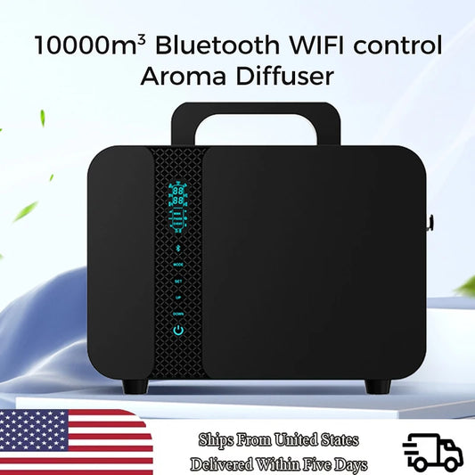 2025 New Home Fragrance 10000m³ Aroma Diffuser Perfume Air Freshener Water Free Essential Oil 1000ML WIFI Bluetooth APP Machine