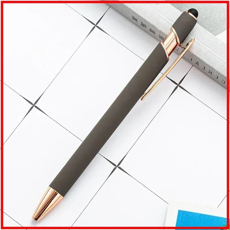 Pack Of 100 Free Logo Metal Capacitive Stylus Ballpoint Pens