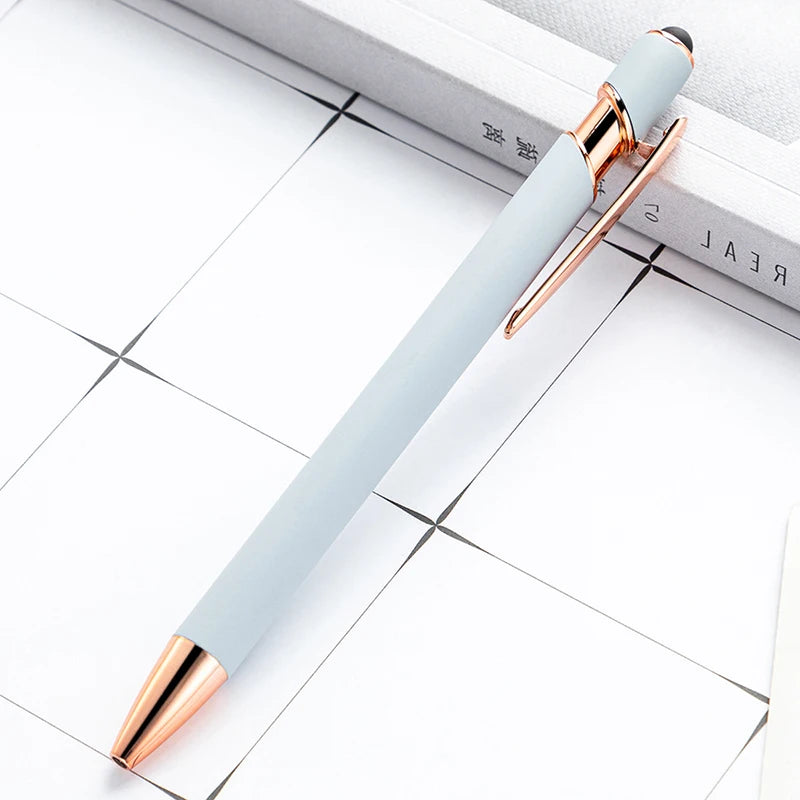 Pack Of 100 Free Logo Metal Capacitive Stylus Ballpoint Pens