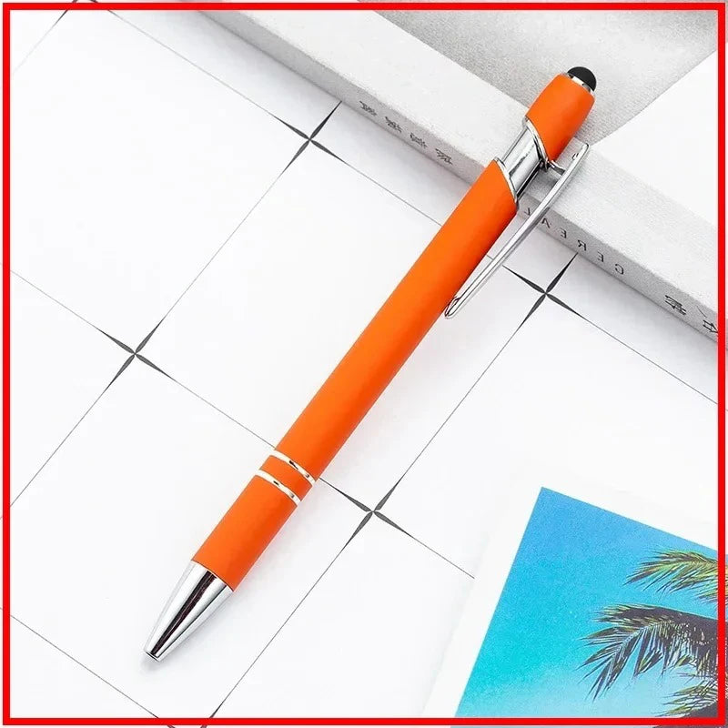 Pack Of 100 Free Logo Metal Capacitive Stylus Ballpoint Pens