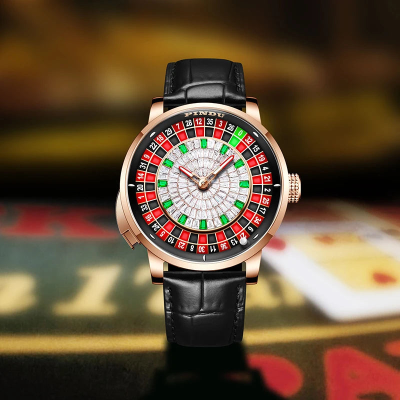 PINDU Mechanical Watches Pro Men's Wristwatch NH35A Movement Sapphire Glass