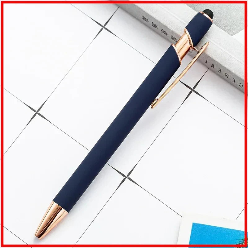 Pack Of 100 Free Logo Metal Capacitive Stylus Ballpoint Pens