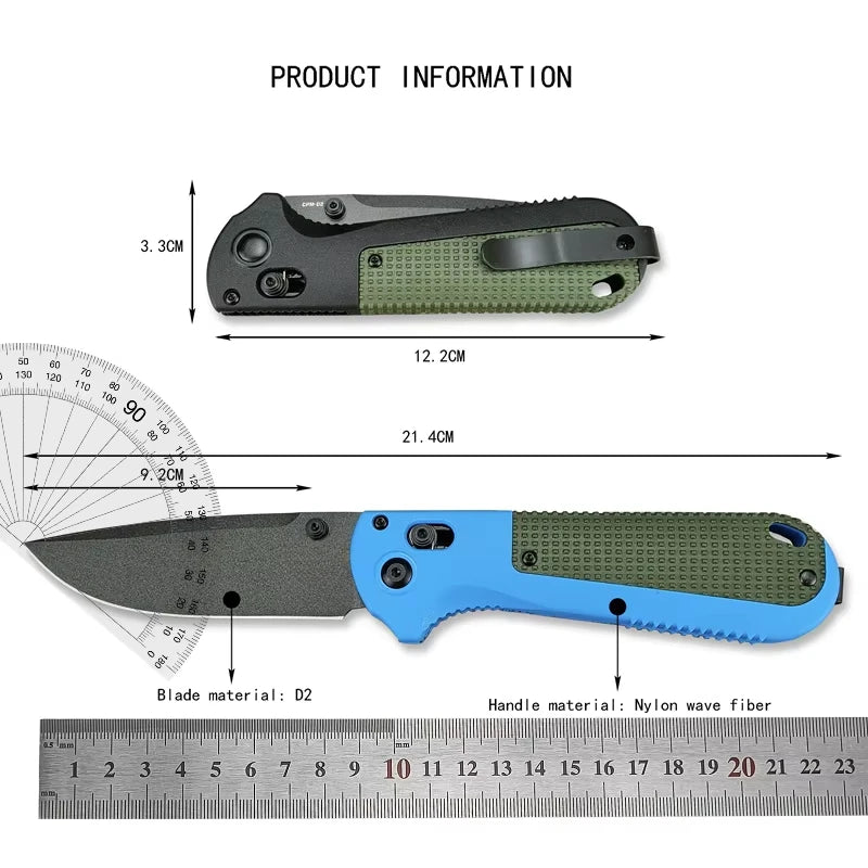 Outdoor Folding Knife BM 430BK A Stainless Steel Knife High Hardness Camping Survival High Quality Rock Climbing Multitools