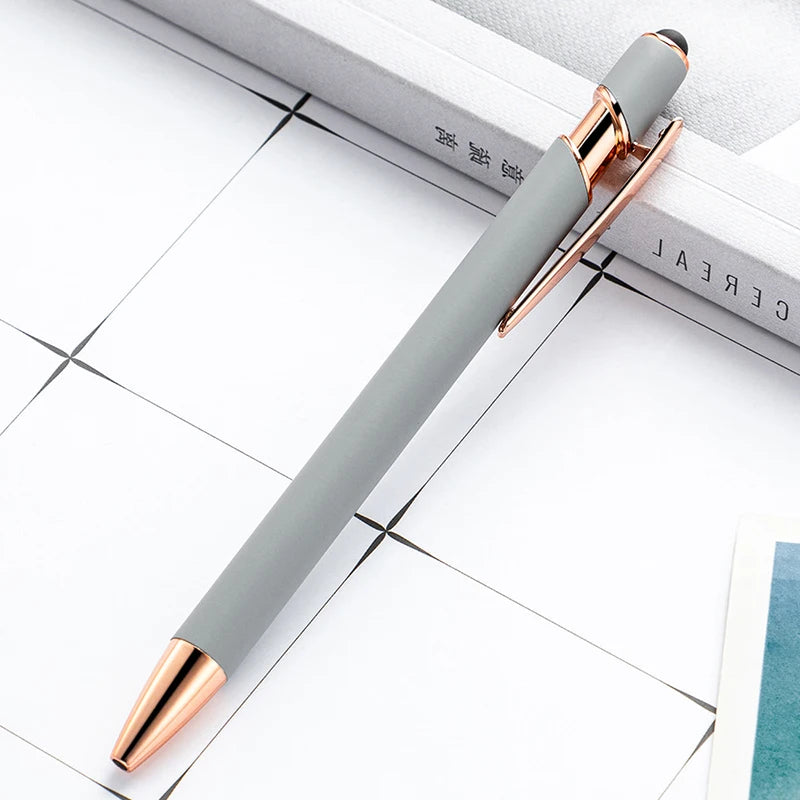 Pack Of 100 Free Logo Metal Capacitive Stylus Ballpoint Pens