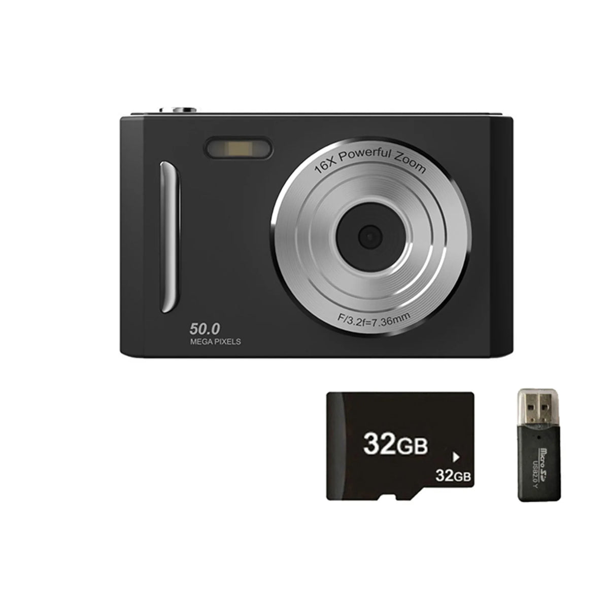 4K Digital Camera with Dual Cameras Flash and Autofocus