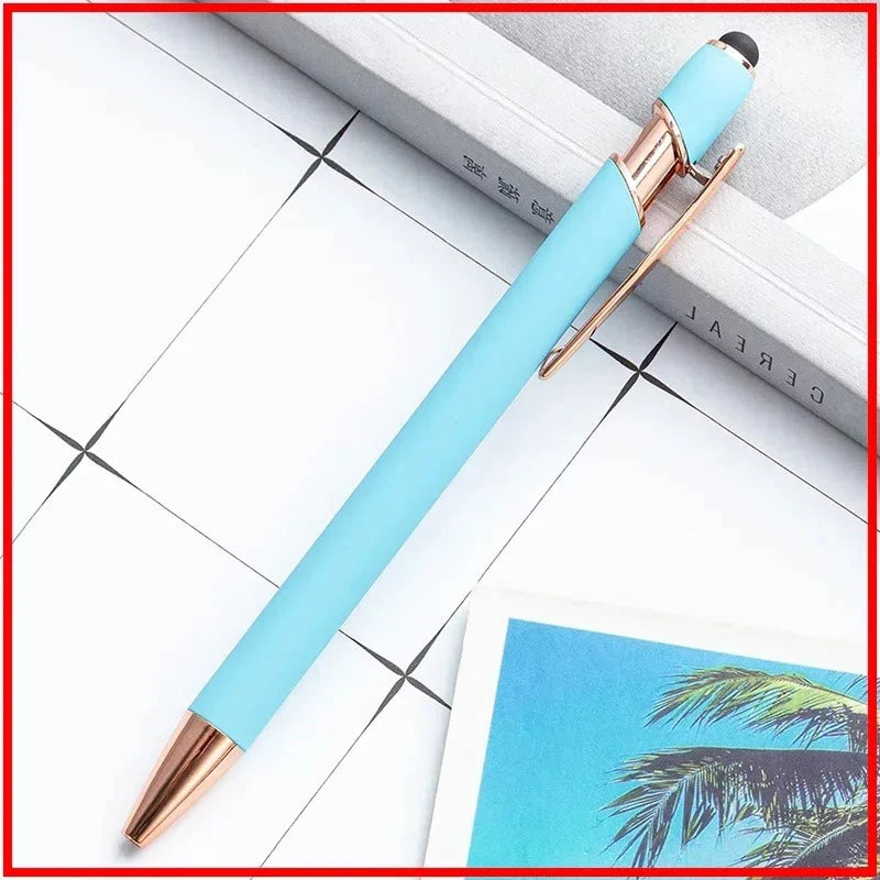 Pack Of 100 Free Logo Metal Capacitive Stylus Ballpoint Pens